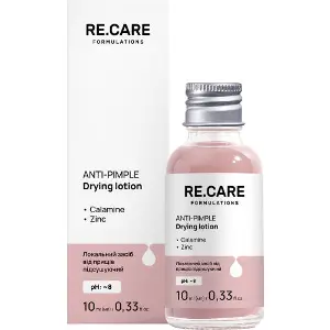 Локальное средство от прыщей RE.CARE (Рекейр) Anti-Pimple Drying Lotion подсушивающее 10 мл Локальное средство от прыщей RE.CARE (Рекейр) Anti-Pimple Drying Lotion подсушивающее 10 мл
