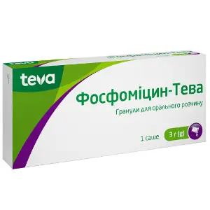 Фосфомицин-Тева гранулы для орального раствора 3 г в саше 8 г 1 шт Фосфомицин-Тева гранулы для орального раствора 3 г в саше 8 г 1 шт
