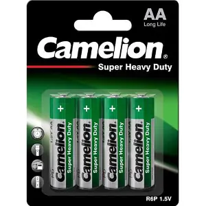 Батарейки CAMELION (Камеліон) AA R6Р-ВР4G Green сольові 4 шт Батарейки CAMELION (Камеліон) AA R6Р-ВР4G Green сольові 4 шт