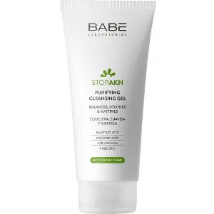 Гель для обличчя BABE LABORATORIOS (Бабе Лабораторіос) Stop Akn (Стоп Акн) Microbiome Friendly очищуючий для жирної та проблемної шкіри 200 мл Гель для обличчя BABE LABORATORIOS (Бабе Лабораторіос) Stop Akn (Стоп Акн) Microbiome Friendly очищуючий для жирної та проблемної шкіри 200 мл