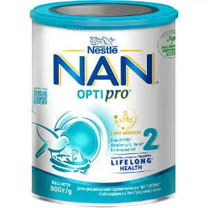 Суміш молочна дитяча NESTLE (Нестле) Нан 2 Optipro (Оптіпро) з 5 олігосахаридами та L. Reuteri для дітей від 6 місяців 800 г Суміш молочна дитяча NESTLE (Нестле) Нан 2 Optipro (Оптіпро) з 5 олігосахаридами та L. Reuteri для дітей від 6 місяців 800 г