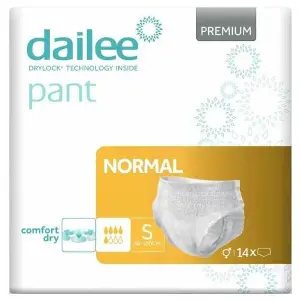 Підгузки-трусики для дорослих DAILEE Pant Premium (Дайлі) Normal Small (Нормал Смол) розмір S/1 14 шт Підгузки-трусики для дорослих DAILEE Pant Premium (Дайлі) Normal Small (Нормал Смол) розмір S/1 14 шт