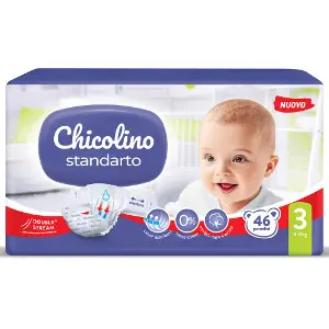 Подгузники для детей CHICOLINO (Чиколино) 3 от 4 до 9 кг 46 шт Подгузники для детей CHICOLINO (Чиколино) 3 от 4 до 9 кг 46 шт