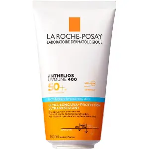 Молочко для обличчя та тіла La Roche-Posay (Ля Рош-Позе) Антеліос UVA 400 сонцезахисне водостійке SPF 50+ 150 мл Молочко для обличчя та тіла La Roche-Posay (Ля Рош-Позе) Антеліос UVA 400 сонцезахисне водостійке SPF 50+ 150 мл
