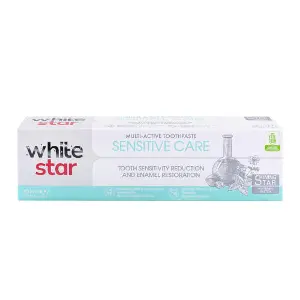 Зубна паста WHITE STAR (Вайт Старт) Sensitive Care зниження чутливості зубів та відновлення емалі 100 мл Зубна паста WHITE STAR (Вайт Старт) Sensitive Care зниження чутливості зубів та відновлення емалі 100 мл