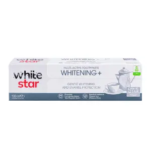 Зубная паста WHITE STAR (Вайт Старт) Whitening+ безопасное отбеливание и защита эмали 100 мл Зубная паста WHITE STAR (Вайт Старт) Whitening+ безопасное отбеливание и защита эмали 100 мл
