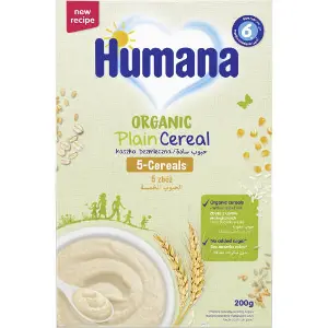 Каша безмолочная детская HUMANA (Хумана) 5 злаков органическая с 6 месяцев 200 г Каша безмолочная детская HUMANA (Хумана) 5 злаков органическая с 6 месяцев 200 г