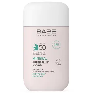 Флюїд BABE LABORATORIOS (Бабе Лабораторіос) Sun Protection (Сан Протекшн) сонцезахисний з фізичними фільтрами тонуючий ефект SPF 50 50 мл Флюїд BABE LABORATORIOS (Бабе Лабораторіос) Sun Protection (Сан Протекшн) сонцезахисний з фізичними фільтрами тонуючий ефект SPF 50 50 мл