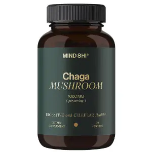 Чага MIND SHI (Майн Ші) Chaga Mushroom 1000 мг капсули для зміцнення імунної системи, підтримки антиоксидантного захисту флакон 60 шт Чага MIND SHI (Майн Ші) Chaga Mushroom 1000 мг капсули для зміцнення імунної системи, підтримки антиоксидантного захисту флакон 60 шт