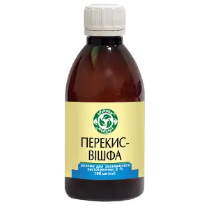 Перекис-Вішфа розчин для зовнішнього застосування 3% флакон полімерний 100 мл Перекис-Вішфа розчин для зовнішнього застосування 3% флакон полімерний 100 мл