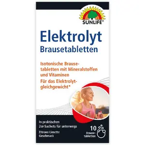Вітаміни SUNLIFE (Санлайф) Elektrolyte Brausetabletten електроліт шипучі таблетки в саше 10 шт Вітаміни SUNLIFE (Санлайф) Elektrolyte Brausetabletten електроліт шипучі таблетки в саше 10 шт