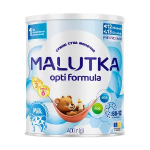 Смесь сухая молочная MALUTKA (Малютка) Opti Formula 1 для питания детей от рождения начальная 400 г Смесь сухая молочная MALUTKA (Малютка) Opti Formula 1 для питания детей от рождения начальная 400 г