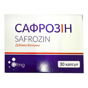 Сафрозін капсули для зниження відчуття втоми, тривожності, дратівливості, м’язової напруги 3 блістери по 10 шт Сафрозін капсули для зниження відчуття втоми, тривожності, дратівливості, м’язової напруги 3 блістери по 10 шт
