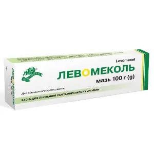 Левомеколь мазь для зовнішнього застосування туба в пачці 100 г Левомеколь мазь для зовнішнього застосування туба в пачці 100 г