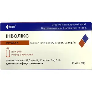 Інволікс розчин для ін'єкцій/інфузій 25 мг/мл в флаконах по 2 мл 5 шт Інволікс розчин для ін'єкцій/інфузій 25 мг/мл в флаконах по 2 мл 5 шт