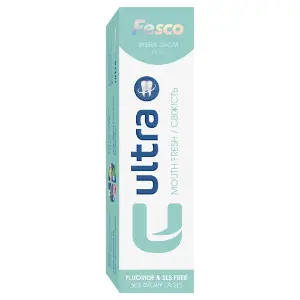 Зубна паста FESCO (Феско) Ultra Mouth Fresh Свіжість 100 мл Зубна паста FESCO (Феско) Ultra Mouth Fresh Свіжість 100 мл