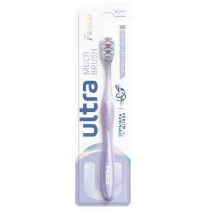 Зубна щітка FESCO (Феско) Ultra Multibrush фиолетовая м'яка 1 шт Зубна щітка FESCO (Феско) Ultra Multibrush фиолетовая м'яка 1 шт
