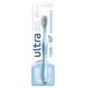 Зубная щетка FESCO (Феско) Ultra Multibrush голубая мягкая 1 шт Зубная щетка FESCO (Феско) Ultra Multibrush голубая мягкая 1 шт