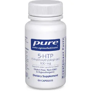 5-HTP Гідрокситриптофан PURE ENCAPSULATIONS (Пьюр Енкапсулейшн) для покращення сну та емоційного стану капсули по 100 мг флакон 60 шт 5-HTP Гідрокситриптофан PURE ENCAPSULATIONS (Пьюр Енкапсулейшн) для покращення сну та емоційного стану капсули по 100 мг флакон 60 шт