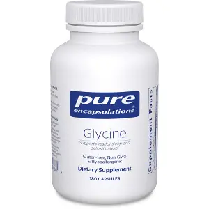 Глицин PURE ENCAPSULATIONS (Пьюр Энкапсулейшн) для поддержания памяти и нервной системы капсулы по 500 мг флакон 180 шт Глицин PURE ENCAPSULATIONS (Пьюр Энкапсулейшн) для поддержания памяти и нервной системы капсулы по 500 мг флакон 180 шт