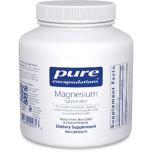 Магній гліцинат PURE ENCAPSULATIONS (Пьюр Енкапсулейшн) для підтримки нервової системи та поліпшення сну капсули по 120 мг флакон 180 шт Магній гліцинат PURE ENCAPSULATIONS (Пьюр Енкапсулейшн) для підтримки нервової системи та поліпшення сну капсули по 120 мг флакон 180 шт