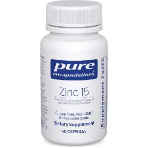 Цинк піколінат 15 мг PURE ENCAPSULATIONS (Пьюр Енкапсулейшн) підтримує імунітет, гормональний баланс та антиоксидантний захист капсули флакон 60 шт Цинк піколінат 15 мг PURE ENCAPSULATIONS (Пьюр Енкапсулейшн) підтримує імунітет, гормональний баланс та антиоксидантний захист капсули флакон 60 шт