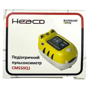 Пульсоксиметр CMS50Q1 дитячий контроль пульса та насиченості крові киснем 1 шт Пульсоксиметр CMS50Q1 дитячий контроль пульса та насиченості крові киснем 1 шт