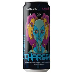 Напій безалкогольний CHARGE + (Чардж +) Classic (Класік) енергетичний середньогазований 330 мл Напій безалкогольний CHARGE + (Чардж +) Classic (Класік) енергетичний середньогазований 330 мл