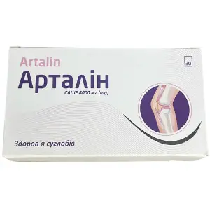 Арталін порошок оральний для здоров'я суглобів по 4000 мг в саше упаковка 30 шт Арталін порошок оральний для здоров'я суглобів по 4000 мг в саше упаковка 30 шт