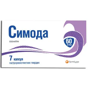 Симода капсулы гастрорезистентные твердые по 60 мг блистер 7 шт Симода капсулы гастрорезистентные твердые по 60 мг блистер 7 шт