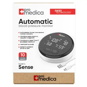 Измеритель (тонометр) артериального давления ProMedica (Промедика) Sense автоматический Измеритель (тонометр) артериального давления ProMedica (Промедика) Sense автоматический