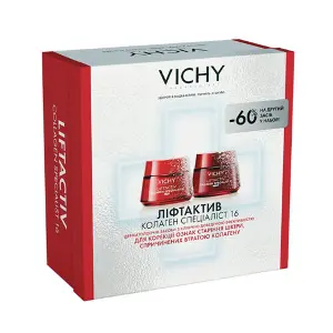 Набор VICHY (Виши) Лифтактив Коллаген Специалист 16 Крем дневной антивозрастной 50 мл + Крем ночной антивозрастной 50 мл Набор VICHY (Виши) Лифтактив Коллаген Специалист 16 Крем дневной антивозрастной 50 мл + Крем ночной антивозрастной 50 мл