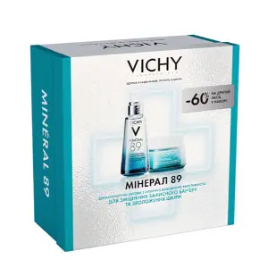 Набор VICHY (Виши) Минерал 89 Різдво 2025 Гель-бустер 50 мл + Крем для обличчя 50 мл Набор VICHY (Виши) Минерал 89 Різдво 2025 Гель-бустер 50 мл + Крем для обличчя 50 мл