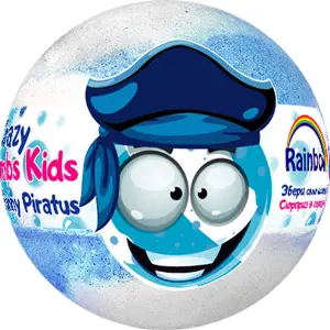 Бомба для ванн AQUA SHINE (Аква Шайн) Crazy Bombs Kids (Крейзі Бомбс Кідс) Веселий пірат 100 г Бомба для ванн AQUA SHINE (Аква Шайн) Crazy Bombs Kids (Крейзі Бомбс Кідс) Веселий пірат 100 г