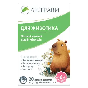 Фиточай Для животика детский в фильтр-пакетах по 1,5 г 20 шт Фиточай Для животика детский в фильтр-пакетах по 1,5 г 20 шт