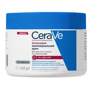 Крем для обличчя і тіла CERAVE (Сераве) інтенсивно зволожувальний для дуже сухої та загрубілої шкіри 340 г Крем для обличчя і тіла CERAVE (Сераве) інтенсивно зволожувальний для дуже сухої та загрубілої шкіри 340 г
