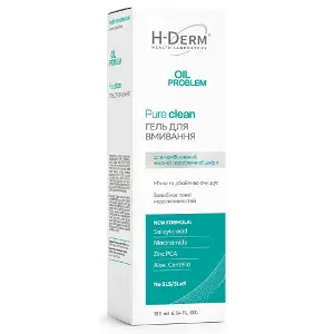 Гель для умывания HEALTH DERM LABORATORY (Хелс Дерм Лаборатори) Oil Problem Pure Clean (Оил Проблем Пур Клиа) для комбинированной, жирной кожи 180 мл Гель для умывания HEALTH DERM LABORATORY (Хелс Дерм Лаборатори) Oil Problem Pure Clean (Оил Проблем Пур Клиа) для комбинированной, жирной кожи 180 мл