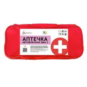 Аптечка медична автомобільна АМА-2 для укомплектування автомобілів, мікроавтобусів згідно ДСТУ 3961-2000 (02-077-М) м'який футляр Poputchik Аптечка медична автомобільна АМА-2 для укомплектування автомобілів, мікроавтобусів згідно ДСТУ 3961-2000 (02-077-М) м'який футляр Poputchik