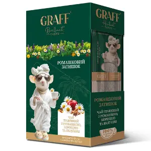 Чай травяной GRAFF (Граф) Chamomile Cosy Ромашковый уют фильтр-пакетах по 2 г 15 шт Чай травяной GRAFF (Граф) Chamomile Cosy Ромашковый уют фильтр-пакетах по 2 г 15 шт