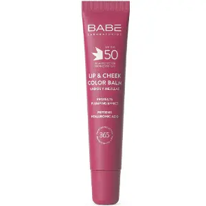 Бальзам-тінт для губ та щік BABE LABORATORIOS (Бабе Лабораторіос) Sun Protection сонцезахисний з гіалуроновою кислотою та пептидами velvet SPF 50 20мл Бальзам-тінт для губ та щік BABE LABORATORIOS (Бабе Лабораторіос) Sun Protection сонцезахисний з гіалуроновою кислотою та пептидами velvet SPF 50 20мл