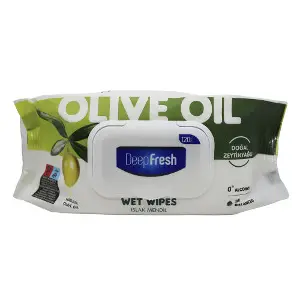 Серветки вологі DEEP FRESH (Дип Фреш) Green Nature Olive Oil/Green Tea з клапаном 120 шт Серветки вологі DEEP FRESH (Дип Фреш) Green Nature Olive Oil/Green Tea з клапаном 120 шт