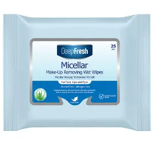 Серветки вологі DEEP FRESH (Дип Фреш) з міцеляркою для зняття макіяжу 25 шт Серветки вологі DEEP FRESH (Дип Фреш) з міцеляркою для зняття макіяжу 25 шт