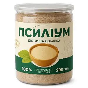 Псиліум порошок для підтримки та нормалізації роботи шлунково-кишкового тракту банка 200 г Псиліум порошок для підтримки та нормалізації роботи шлунково-кишкового тракту банка 200 г