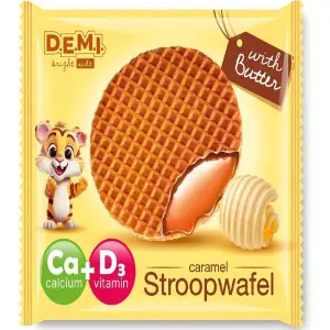 Вафля D.E.M.I. (Демі) Stroopwafel caramel and butte Стопвафля з карамельною начинкою та вершковим маслом 33 г Вафля D.E.M.I. (Демі) Stroopwafel caramel and butte Стопвафля з карамельною начинкою та вершковим маслом 33 г