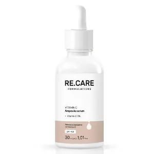 Сироватка для обличчя ампульна RE.CARE (Рекейр) з вітаміном С Vitamin C Ampoule Serum 30 мл Сироватка для обличчя ампульна RE.CARE (Рекейр) з вітаміном С Vitamin C Ampoule Serum 30 мл