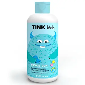 Засіб для купання TINK (Тінк) Kids Bubble Gum 3 в 1 дитячий 500 мл Засіб для купання TINK (Тінк) Kids Bubble Gum 3 в 1 дитячий 500 мл