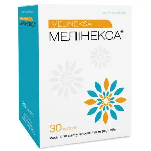 Мелінекса дієтична добавка капсули 3 блістери по 10 шт Мелінекса дієтична добавка капсули 3 блістери по 10 шт
