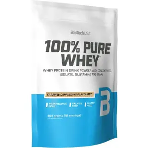 Протеїн для спортсменів BiotechUSA (Байотек) 100% Pure Whey caramel-capuccino 454 г Протеїн для спортсменів BiotechUSA (Байотек) 100% Pure Whey caramel-capuccino 454 г