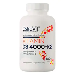 Витамин Д3 4000 + К2 витамины и минералы OSTROVIT (Островит) Vitamin D3 4000 + K2 в таблетках упаковка 100 шт Витамин Д3 4000 + К2 витамины и минералы OSTROVIT (Островит) Vitamin D3 4000 + K2 в таблетках упаковка 100 шт