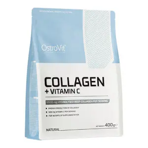 Колаген + Вітамін С OSTROVIT (Островіт) Collagen + Vitamin C для суглобів та зв'язок порошок з натуральним смаком 400 г Колаген + Вітамін С OSTROVIT (Островіт) Collagen + Vitamin C для суглобів та зв'язок порошок з натуральним смаком 400 г